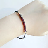 Garnet Spinel Bracelet 925 Silver Plated Jewelry