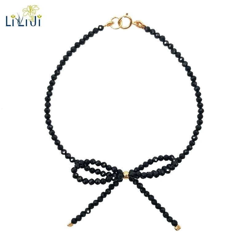 Spinel Bowknot 925 Silver Bracelet