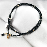Spinel Pearl Tanzanite Silver Necklace Birthday Gift