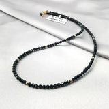 Spinel Pearl Tanzanite Silver Necklace Birthday Gift