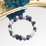 Howlite Agate Sodalite Lapis Lazuli Stone Bracelet For Men