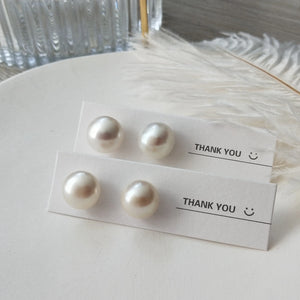 Freshwater Pearl 925 Sterling Silver Stud Earrings Wedding Party