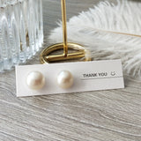 Freshwater Pearl 925 Sterling Silver Stud Earrings Wedding Party