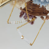 Moonstone 2x3mm Natural Stone Crystal 14K Filled Bracelet Boho Jewelry