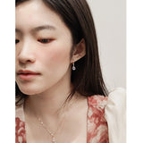 Moonstone Teardrop 14K Gold Filled Necklace Vintage Charm Bijoux Femme