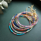 Natural Stone Lapis Bracelet Peridot Labradorite Tourmaline Turquoise 1pcs