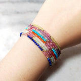 Natural Stone Lapis Bracelet Peridot Labradorite Tourmaline Turquoise 1pcs