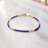 Natural Stone Lapis Bracelet Peridot Labradorite Tourmaline Turquoise 1pcs
