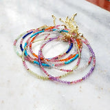 Natural Stone Lapis Bracelet Peridot Labradorite Tourmaline Turquoise 1pcs