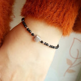Spinel Hematite 925 Silver Platinum Bracelet