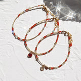 Natural Citrine Carnelian 14K Filled Bracelet for Women Girls