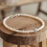 Freshwater Pearl Labradorite Bracelet 925 Sterling Silver