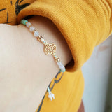 Moonstone Amazonite 925 Sterling Silver Plated Longevity Charm Jewelry