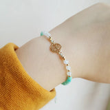 Moonstone Amazonite 925 Sterling Silver Plated Longevity Charm Jewelry