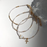 Rose Quartz 14K Filled Bracelet Jewelry For Women Girls