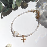 Rose Quartz 14K Filled Bracelet Jewelry For Women Girls