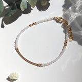 Rose Quartz 14K Filled Bracelet Jewelry For Women Girls