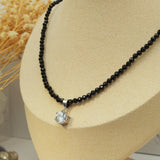 Women Choker Necklace Spinel 925 Sterling Silver Zircon Pendant Necklaces