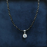 Women Choker Necklace Spinel 925 Sterling Silver Zircon Pendant Necklaces