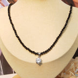 Women Choker Necklace Spinel 925 Sterling Silver Zircon Pendant Necklaces
