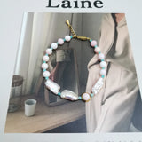 Pink Bracelet Amazonite Conch Shell Baroque Pearl 18-20cm