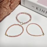 Purple Pink Freshwater Pearl 14K Filled Bracelet Natural Jewelry