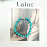 8mm Turquoise Bracelet with Zircon Magnet 18-20cm