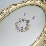 Amethyst Citrine Pearl Bracelet 17-23cm