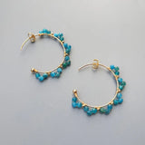 Apatite 925 Silver Earrings 18K Plated Delicate Jewelry