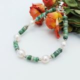 Jade Braoque Pearl Bracelet 925 Sterling Silver Women Jewelry Year Gift