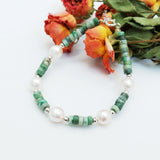 Jade Braoque Pearl Bracelet 925 Sterling Silver Women Jewelry Year Gift