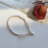 Real Pearl Bracelet High Luster 14K Filled Women Bracelet Wedding Jewelry