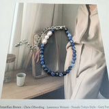 Sodalite Pearl Kid Bracelet 15-22cm