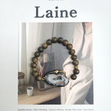 Real Stone Brown Bracelet Bronzite Druzy Quartz Charm 17-18cm