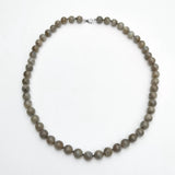 Labradorite Beads Choker Necklace 925 Silver Clasp Jewelry