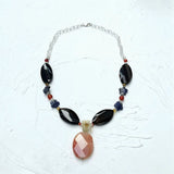 Real Stone Mutil Necklace Agate Sodalite Crystal Women Necklace Jewelry Gift