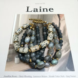 Stone Labradorite Dalmatians Hematite Bracelet