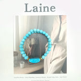 Turquoise Hematite 2-row Bracelet 7''