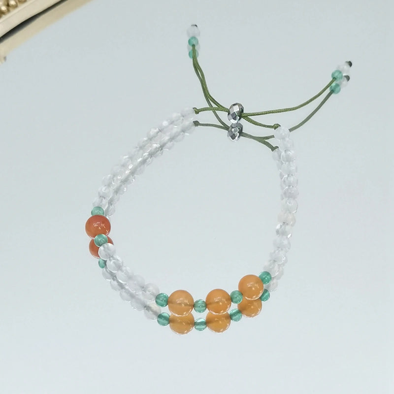Stone Bracelet Agate Carnelian Hematite Friendship Bracelet Women Jewelry