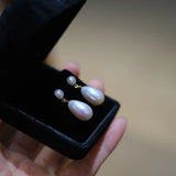 Freshwater Pearl Stud Earrings 925 Sterling Silver Pearl Jewelry
