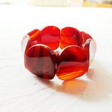 Peacock Agates Statement Bracelet for Women