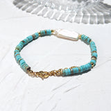 Turquoise Baroque Pearl Adjustable Bohemia Bracelet