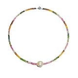 Turquoise Baroque Pearl Choker Necklace 925 Sterling Silver Women Jewelry