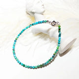 Genuine Turquoise Bracelet 925 Silver Clasp Christmas Year Gift