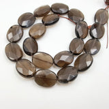 Smoky Quartz Oval Faceted Beads 8x10mm-15x20mm DIY Jewelry