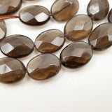 Smoky Quartz Oval Faceted Beads 8x10mm-15x20mm DIY Jewelry