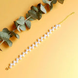 Freshwater Pearl Cultured Pearls 925 Sterling Silver Bracelet