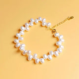 Freshwater Pearl Cultured Pearls 925 Sterling Silver Bracelet