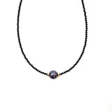 LiiJi Choker Necklace Spinel Beads Shell Pearl 925 Sterling Silver Gift