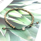 Natural Healing Stone Pyrite Labradorite Jewelry Set